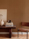 Kuba wallpaper by Coordonné in Brown, styled room
