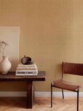 Kuba wallpaper by Coordonné in Beige, styled room