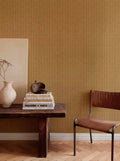 Kuba wallpaper by Coordonné in Light Brown, styled room