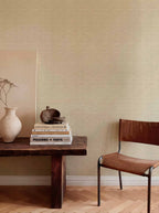 Kuba wallpaper by Coordonné in Cream, styled room