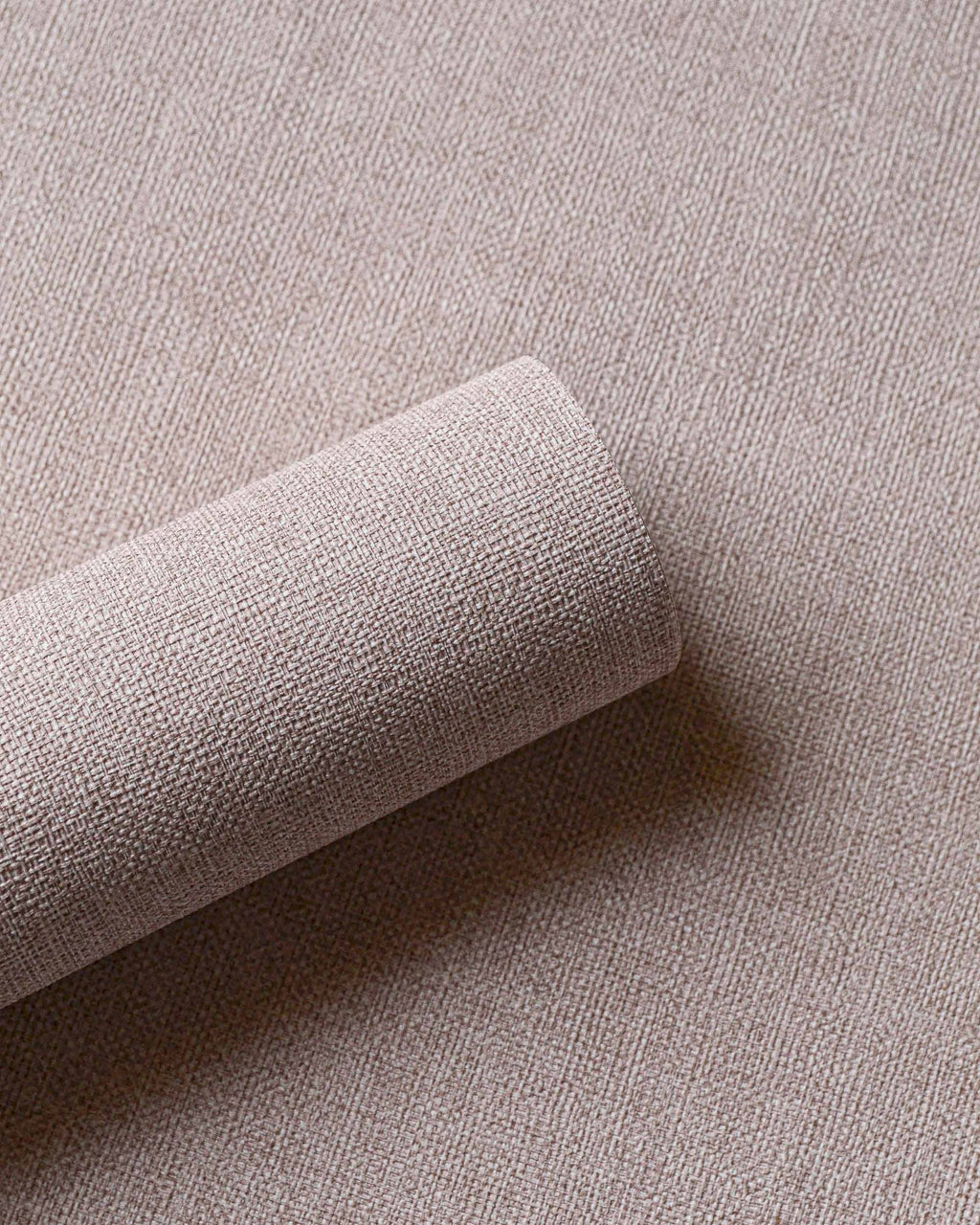 Lin wallpaper by Coordonné in Pink – Coral III, roll close-up