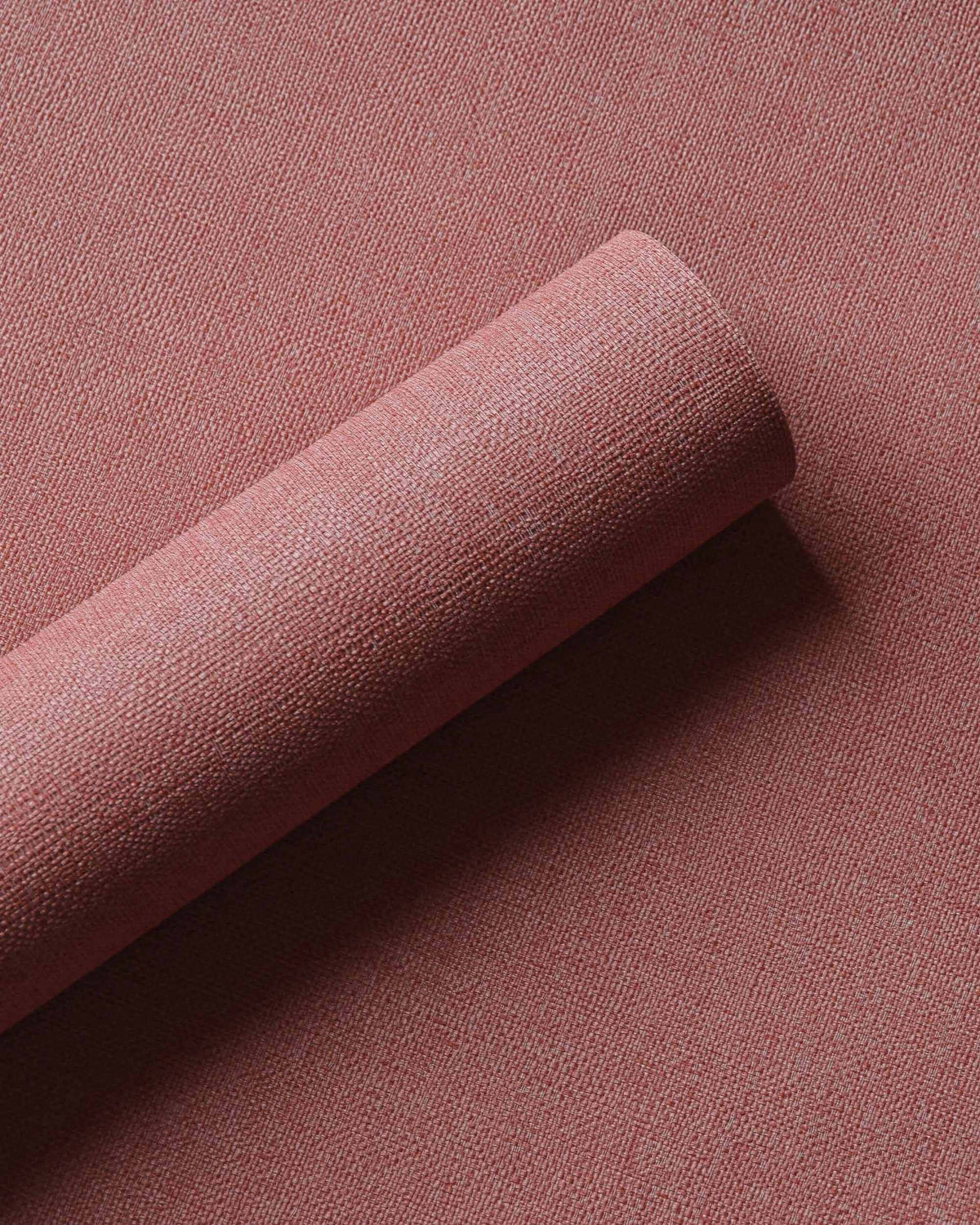 Lin wallpaper by Coordonné in Pink – Coral, roll close-up