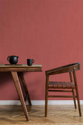 Lin wallpaper by Coordonné in Pink – Coral, styled room