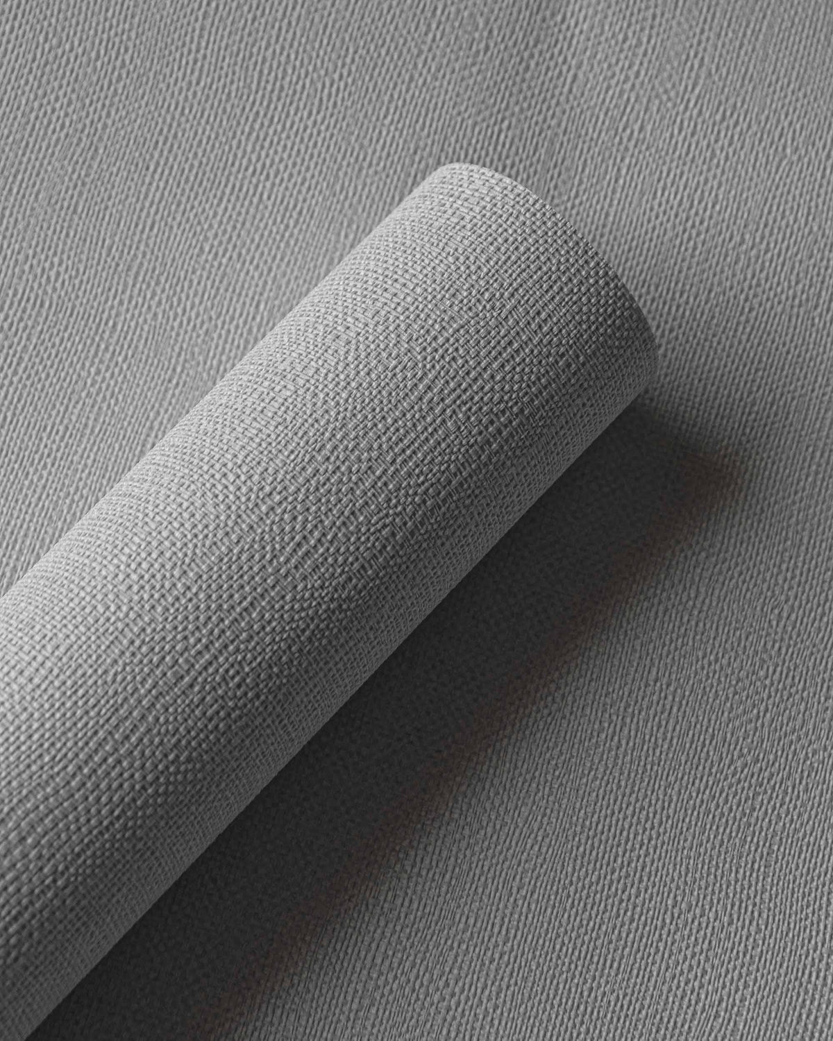 Lin wallpaper by Coordonné in Grey – Steel, roll close-up