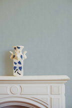 Lin wallpaper by Coordonné in Blue – Ultramarine III, styled room