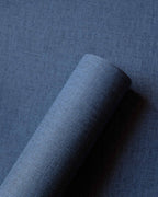 Lin wallpaper by Coordonné in Blue – Ultramarine, roll close-up