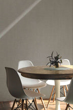 Lin wallpaper by Coordonné in Grey – Glacier, styled room