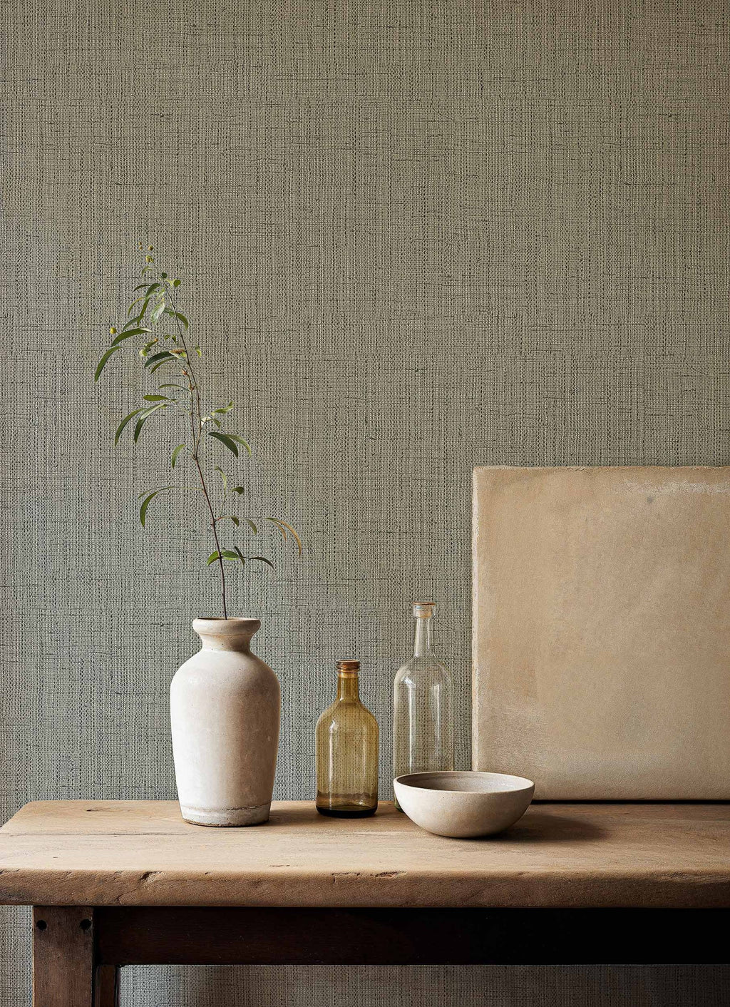 Lino wallpaper by Coordonné in Blue, styled room