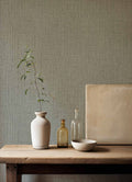 Lino wallpaper by Coordonné in Blue, styled room