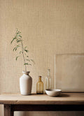 Lino wallpaper by Coordonné in Cream, styled room