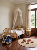 Lunch wallpaper by Coordonné in Beige, styled room