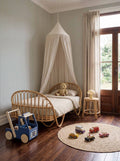 Lunch wallpaper by Coordonné in Blue – Sky, styled room