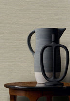 Malacca wallpaper by Casamance in Grey – Pebble, styled room shot