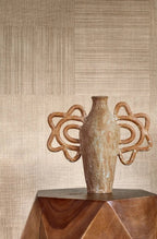 Mestizo wallpaper by Casamance in Beige – Travertine, styled room shot