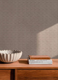 Mimbre wallpaper by Coordonné in Cream, styled room