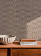 Mimbre wallpaper by Coordonné in Beige, styled room