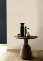 Occitan wallpaper by Casamance in Beige – Sand, styled room shot