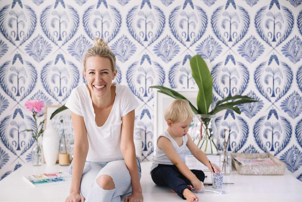 Blue Tropics wallpaper by Cass Deller