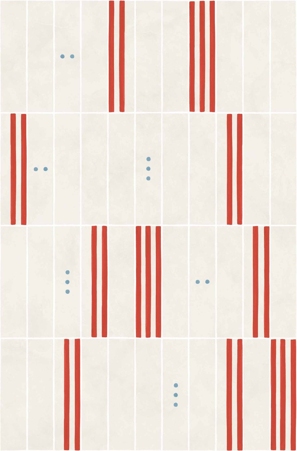 PlayBlocks wallpaper by Coordonné in Red, flat swatch