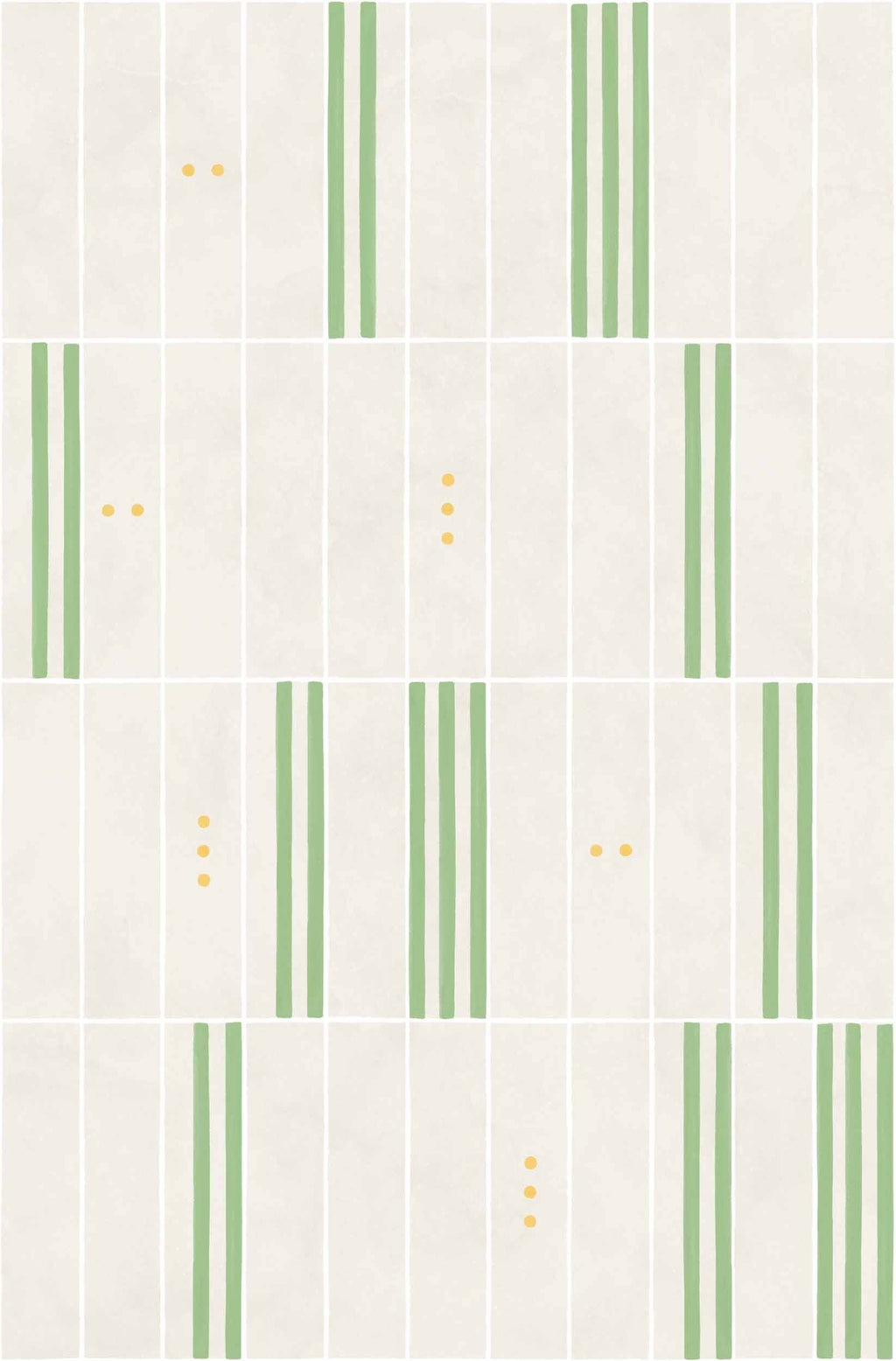 PlayBlocks wallpaper by Coordonné in Green, flat swatch