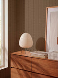 Raíces wallpaper by Coordonné in Brown, styled room