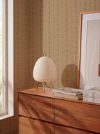 Raíces wallpaper by Coordonné in Beige, styled room