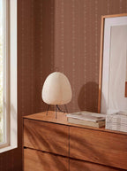Raíces wallpaper by Coordonné in Orange, styled room