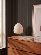 Raíces wallpaper by Coordonné in Black, styled room