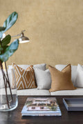 Raphia wallpaper by Coordonné in Brown, styled room