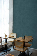 Raphia wallpaper by Coordonné in Teal, styled room
