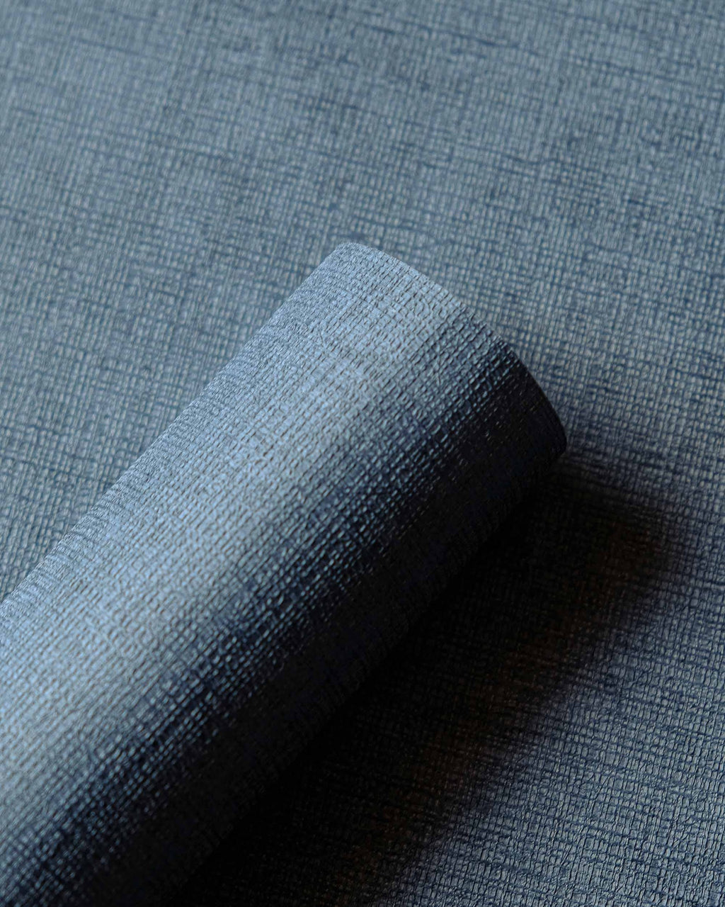 Raphia wallpaper by Coordonné in Blue, roll close-up