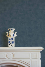 Raphia wallpaper by Coordonné in Blue, styled room