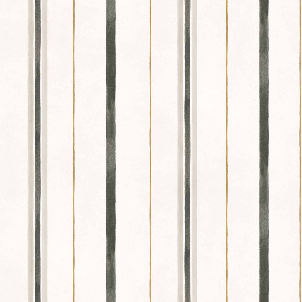 Rolling Stripes wallpaper by Coordonné in Black, flat swatch