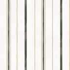 Rolling Stripes wallpaper by Coordonné in Black, flat swatch