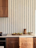 Rolling Stripes wallpaper by Coordonné in Blue – Aqua, styled room