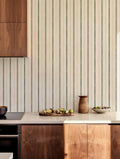 Rolling Stripes wallpaper by Coordonné in Green – Mint, styled room
