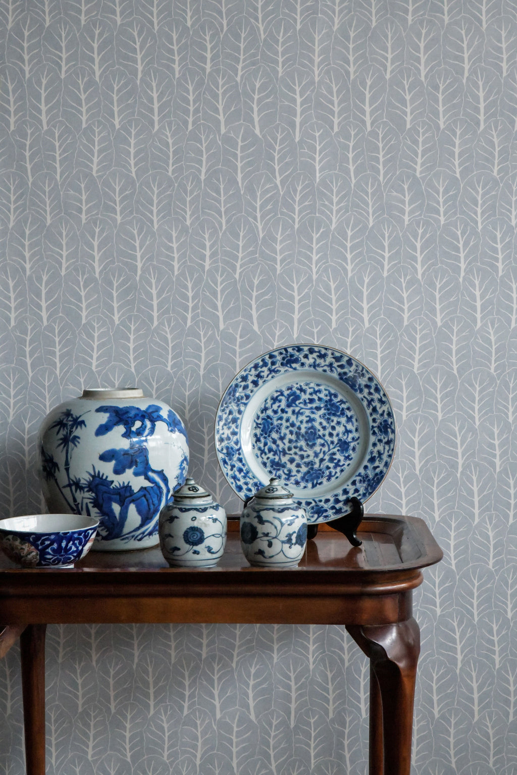 Coleslaw wallpaper by Langelid/von Bromssen - botanical design in Blue