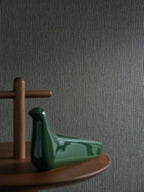 Sulpice wallpaper by Casamance in Grey – Carbon, styled room shot
