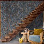 Talavera wallpaper by Casamance, styled room shot