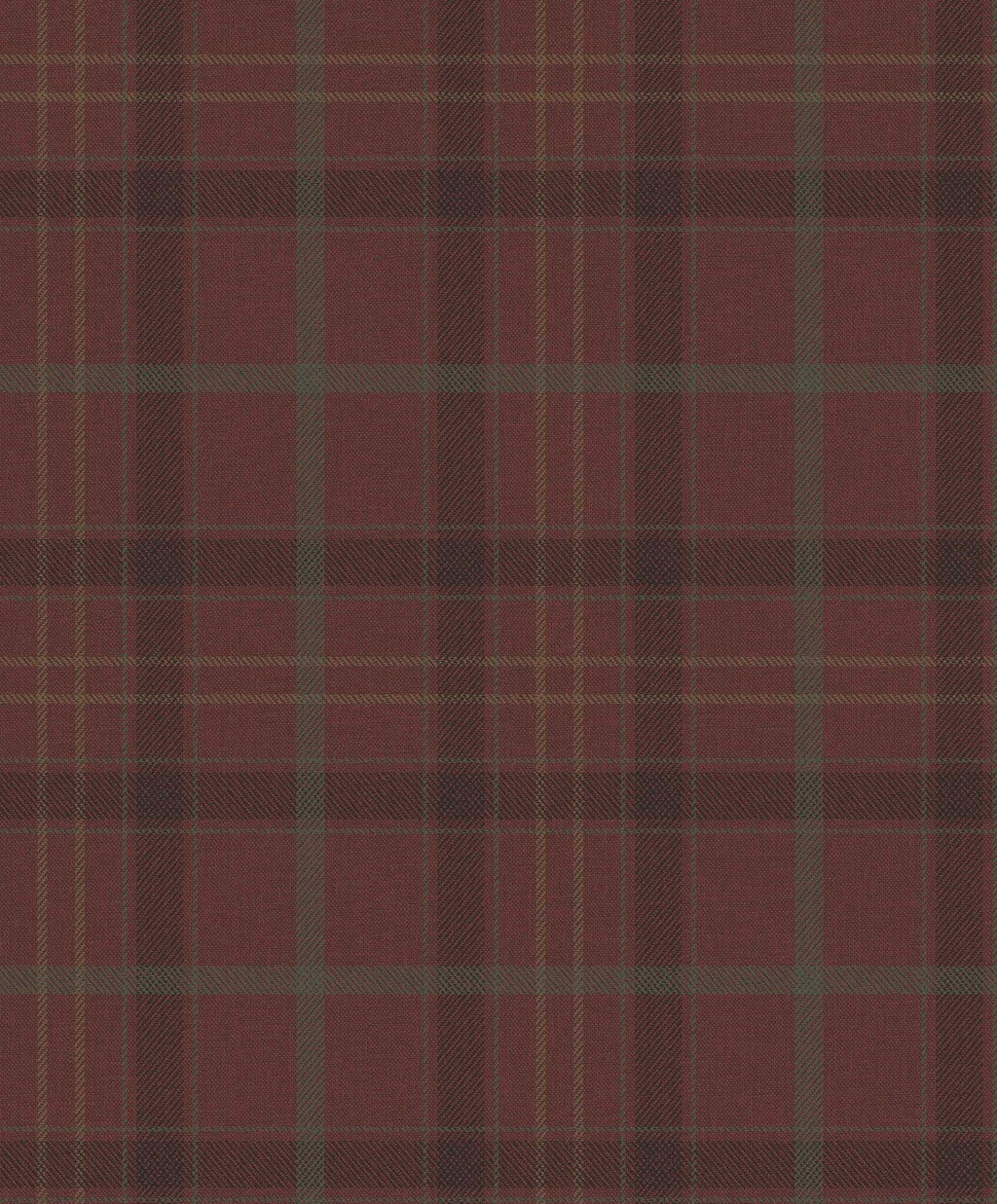 Tartan Check wallpaper by Coordonné in Red, flat swatch