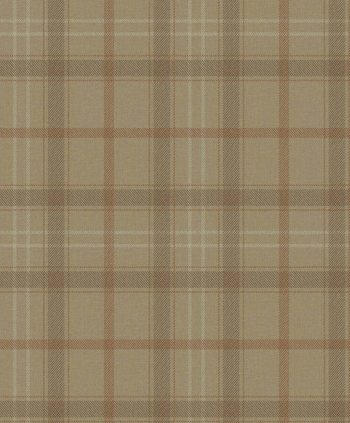 Tartan Check wallpaper by Coordonné in Brown, flat swatch