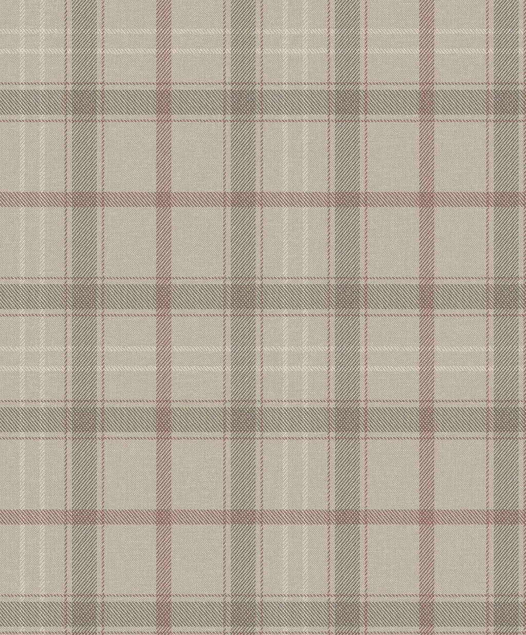 Tartan Check wallpaper by Coordonné in Beige – Stone, flat swatch