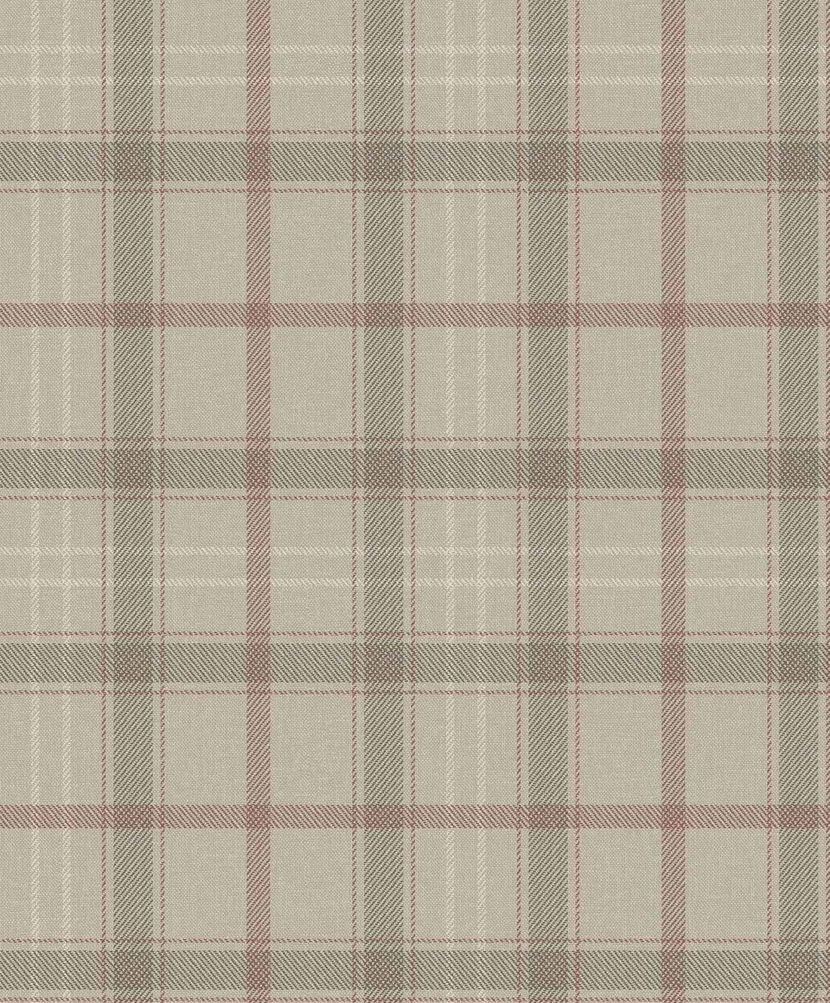 Tartan Check wallpaper by Coordonné in Beige – Stone, flat swatch