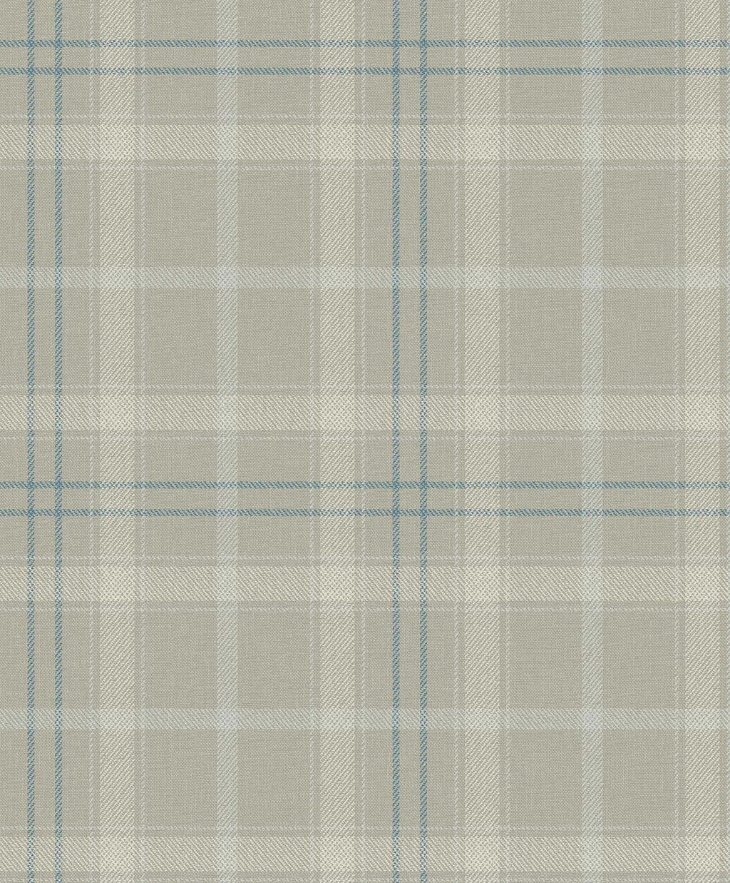 Tartan Check wallpaper by Coordonné in Grey – Pearl, flat swatch