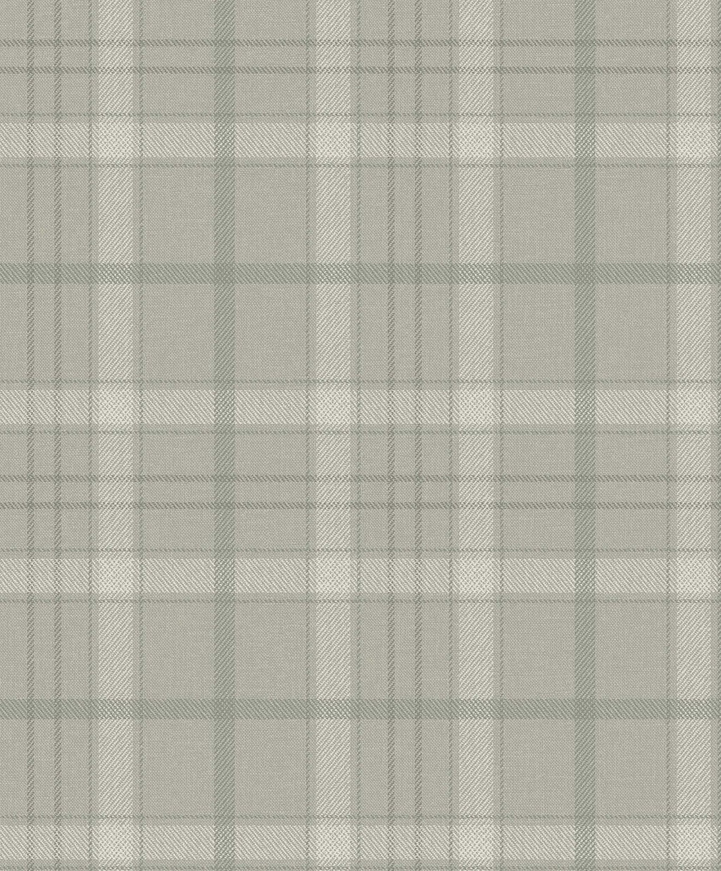 Tartan Check wallpaper by Coordonné in Grey, flat swatch