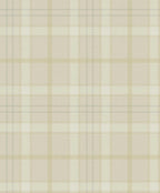 Tartan Check wallpaper by Coordonné in Cream, flat swatch