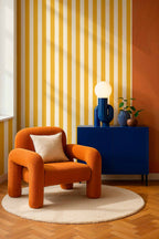 Toldo wallpaper by Coordonné in Yellow, styled room