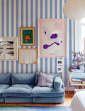 Toldo wallpaper by Coordonné in Blue, styled room