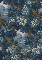 Verdure 16th wallpaper by Coordonné in Blue, flat swatch