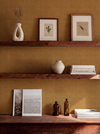 Yuca wallpaper by Coordonné in Orange, styled room